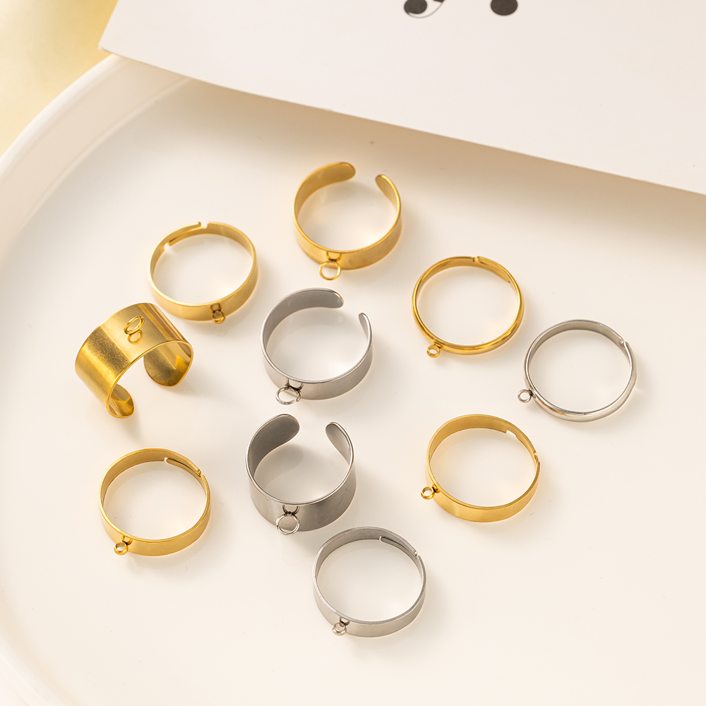 5 stks/partij Rvs Goud Kleur O - Men'S Fashion Rings recensie en prijs