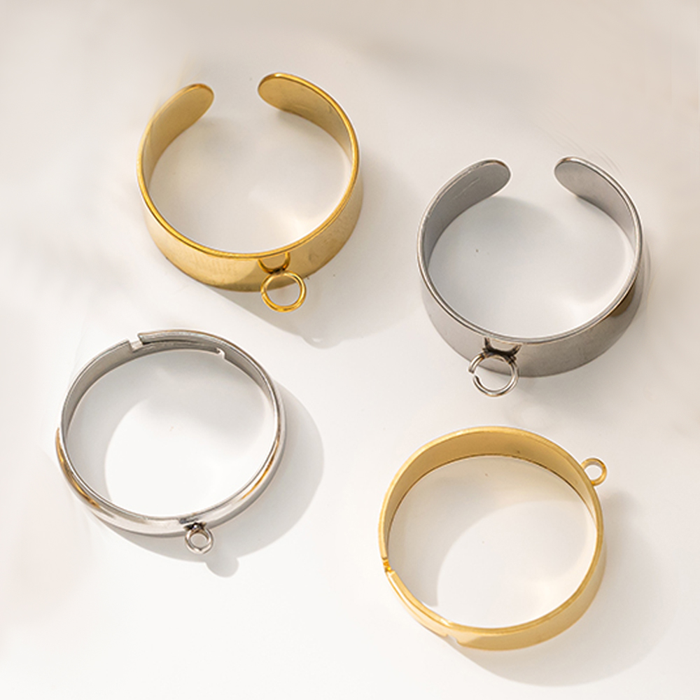 5 stks/partij Rvs Goud Kleur O - Men'S Fashion Rings recensie en prijs