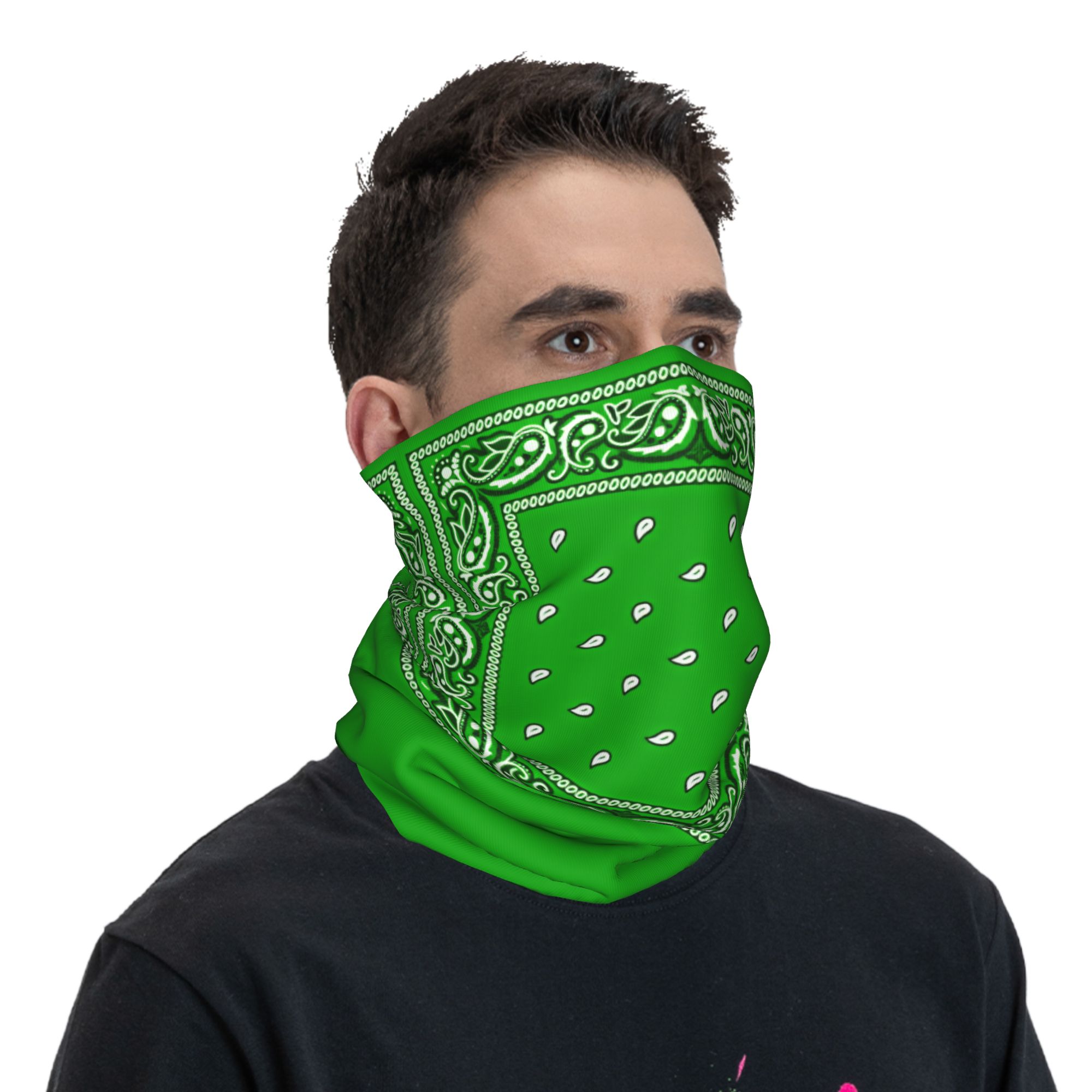 Groene bandana, coole fietsmas - Men'S Fashion Rings recensie en prijs
