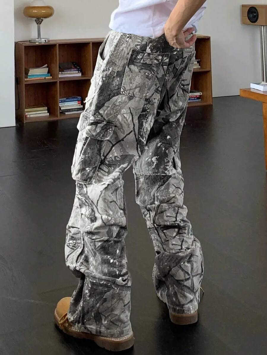 Herenmode cargobroek met bladp - Men'S Fashion Trousers recensie en prijs