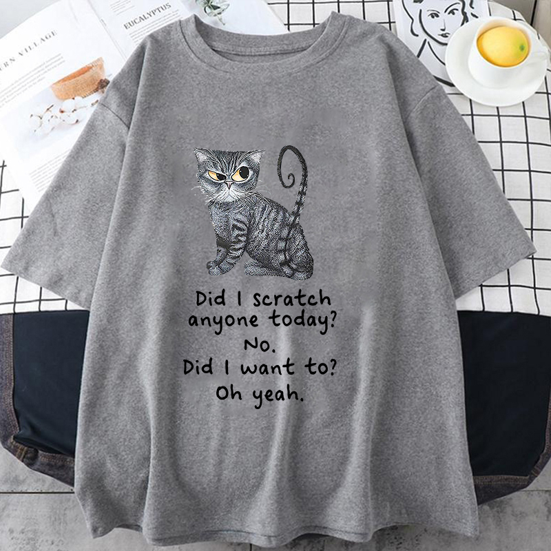 Unisex T-shirt grijs tabby kat - Men'S Fashion Today recensie en prijs